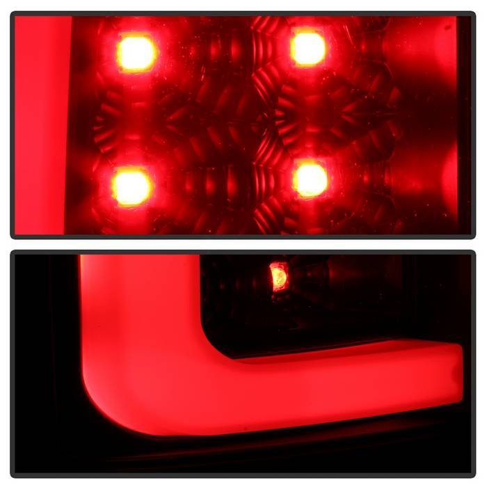 GMC Sierra 1500 07-13 2500HD/3500HD 07-14 Light Bar LED Tail Lights - Black