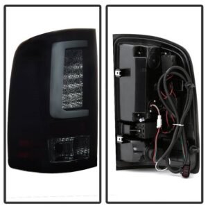 GMC Sierra 1500 07-13 2500HD/3500HD 07-14 Light Bar LED Tail Lights - Black Smoke - Image 2