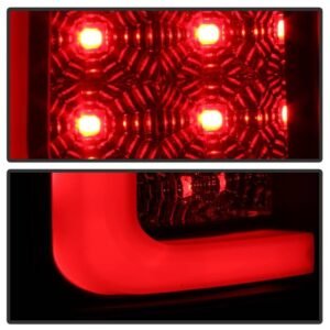 GMC Sierra 1500 07-13 2500HD/3500HD 07-14 Light Bar LED Tail Lights - Black Smoke - Image 7