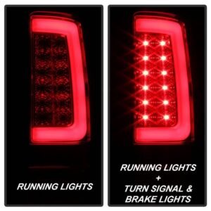 GMC Sierra 1500 07-13 2500HD/3500HD 07-14 Light Bar LED Tail Lights - Red Clear - Image 9