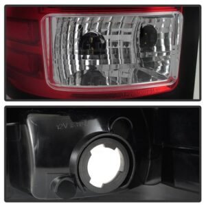 GMC Sierra 1500 07-13 2500HD/3500HD 07-14 Light Bar LED Tail Lights - Red Clear - Image 4