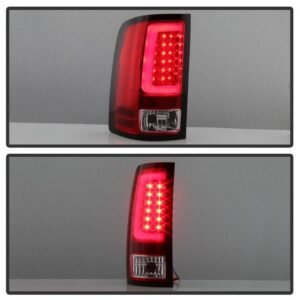 GMC Sierra 1500 07-13 2500HD/3500HD 07-14 Light Bar LED Tail Lights - Red Clear - Image 8
