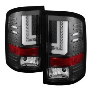 GMC Sierra 1500 14-18 2500HD/3500HD 15-19 LED Tail Lights - Black - Image 1