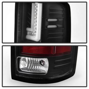 GMC Sierra 1500 14-18 2500HD/3500HD 15-19 LED Tail Lights - Black - Image 2