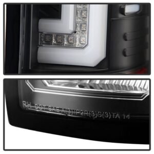 GMC Sierra 1500 14-18 2500HD/3500HD 15-19 LED Tail Lights - Black - Image 3