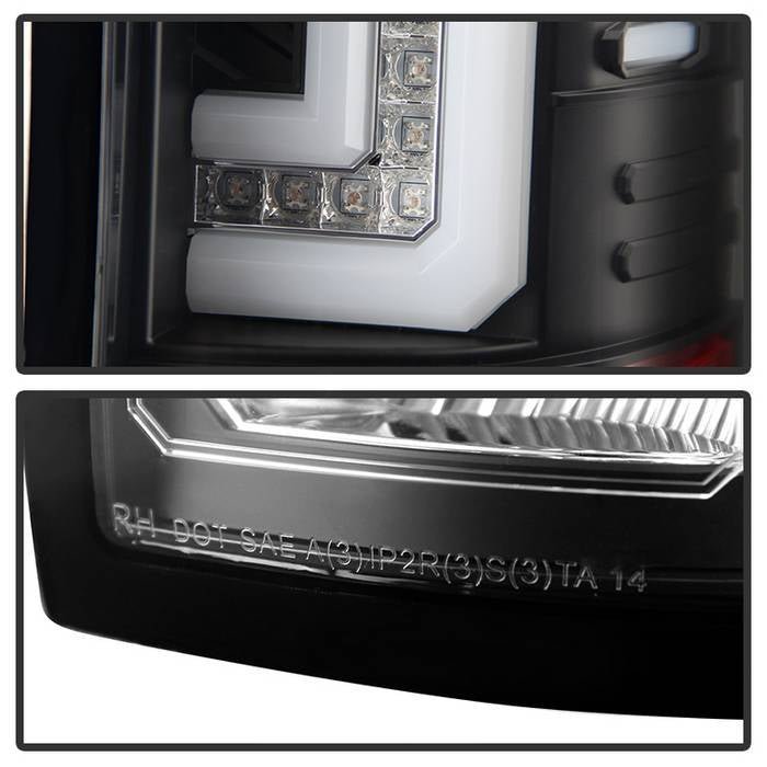 GMC Sierra 1500 14-18 2500HD/3500HD 15-19 LED Tail Lights - Black