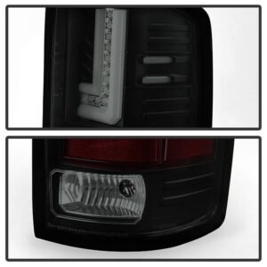 GMC Sierra 1500 14-18 2500HD/3500HD 15-19 LED Tail Lights - Black Smoke - Image 2