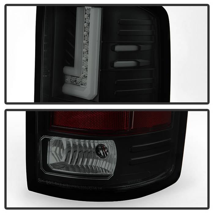 GMC Sierra 1500 14-18 2500HD/3500HD 15-19 LED Tail Lights - Black Smoke