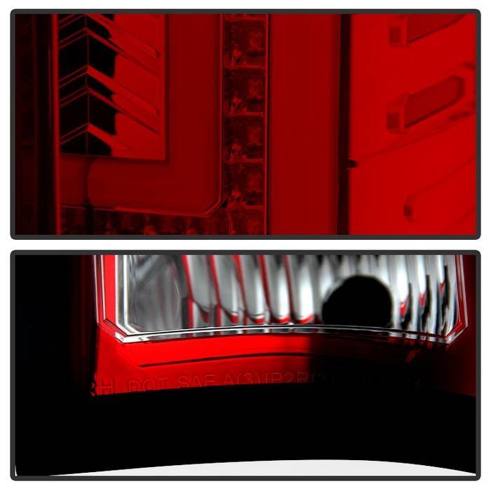 GMC Sierra 1500 14-18 2500HD/3500HD 15-19 LED Tail Lights - Red Clear