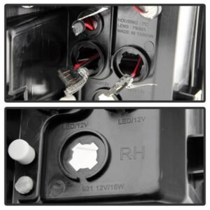 GMC Sierra 1500 14-18 2500HD/3500HD 15-19 LED Tail Lights - Red Clear - Image 5