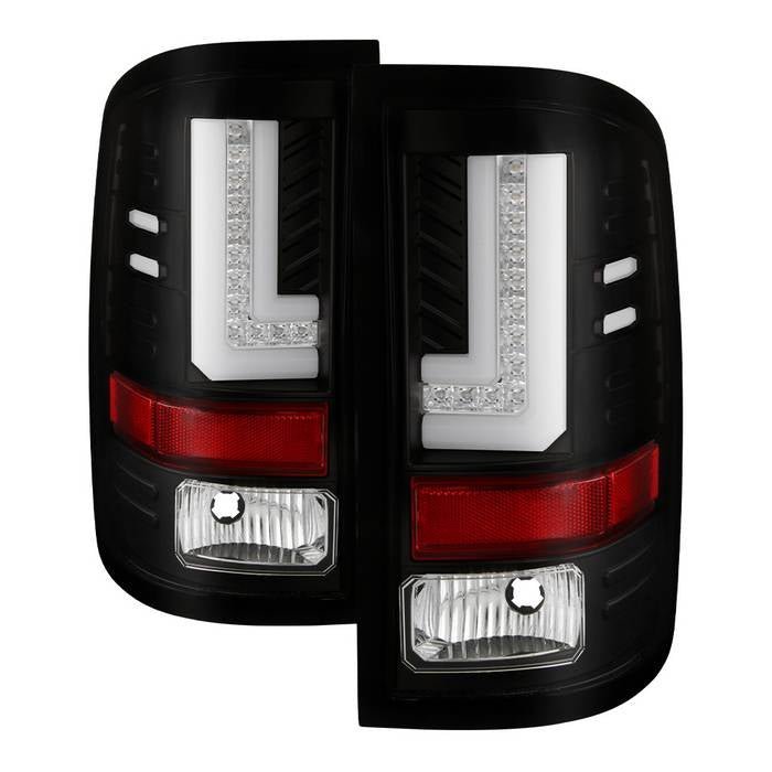 GMC Sierra 1500 2016-2018/ Sierra 2500/3500 HD 2016-2019 LED Tail Lights - Black