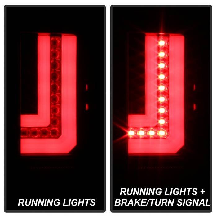 GMC Sierra 1500 2016-2018/ Sierra 2500/3500 HD 2016-2019 LED Tail Lights - Black