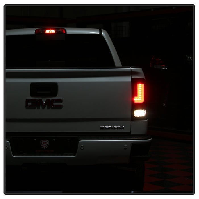 GMC Sierra 1500 2016-2018/ Sierra 2500/3500 HD 2016-2019 LED Tail Lights - Black
