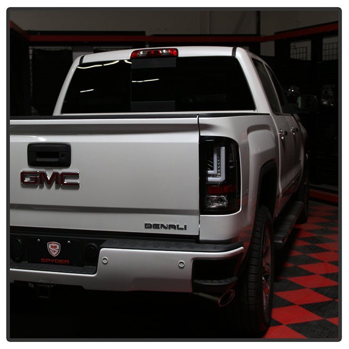 GMC Sierra 1500 2016-2018/ Sierra 2500/3500 HD 2016-2019 LED Tail Lights - Black