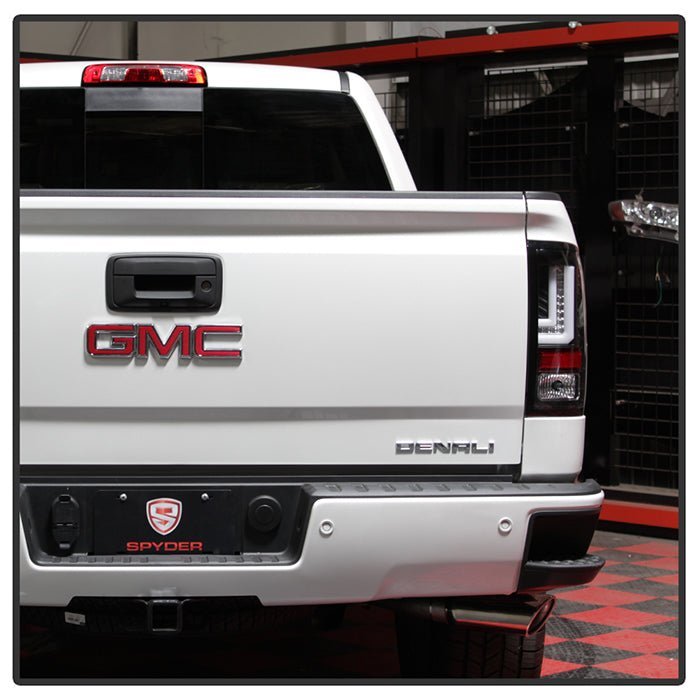 GMC Sierra 1500 2016-2018/ Sierra 2500/3500 HD 2016-2019 LED Tail Lights - Black