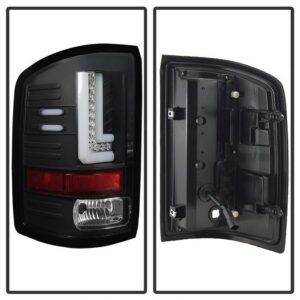 GMC Sierra 1500 2016-2018/ Sierra 2500/3500 HD 2016-2019 LED Tail Lights - Black - Image 2