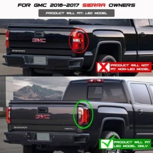 GMC Sierra 1500 2016-2018/ Sierra 2500/3500 HD 2016-2019 LED Tail Lights - Black - Image 4