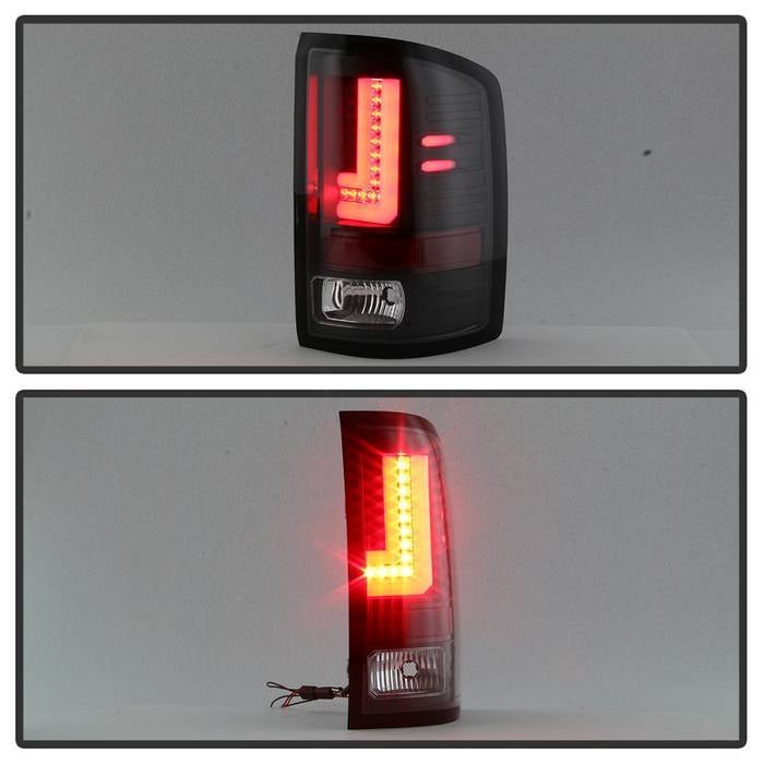 GMC Sierra 1500 2016-2018/ Sierra 2500/3500 HD 2016-2019 LED Tail Lights - Black