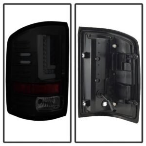 GMC Sierra 1500 2016-2018 Sierra 2500/3500 HD 2016-2019 LED Tail Lights - Black Smoke - Image 2
