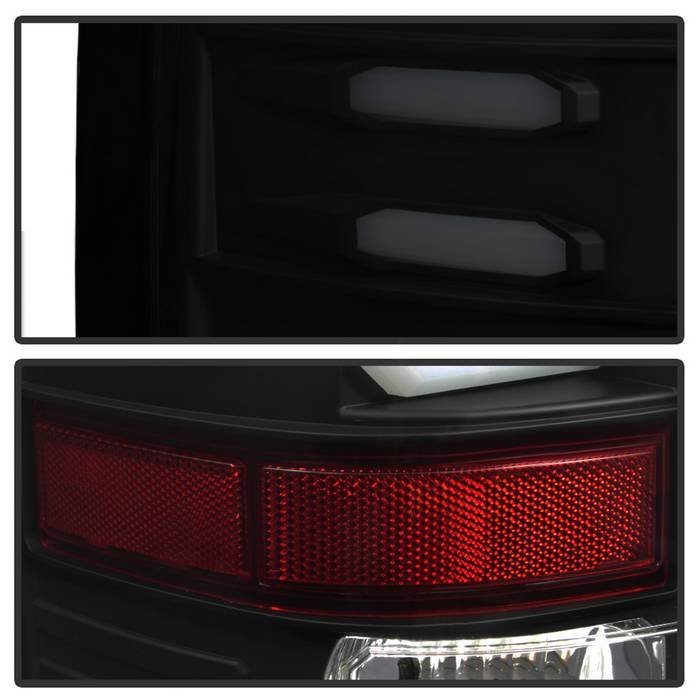 GMC Sierra 1500 2016-2018 Sierra 2500/3500 HD 2016-2019 LED Tail Lights - Black Smoke