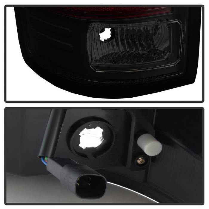 GMC Sierra 1500 2016-2018 Sierra 2500/3500 HD 2016-2019 LED Tail Lights - Black Smoke