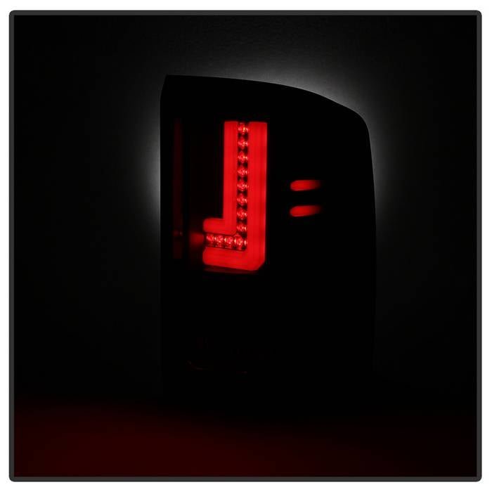 GMC Sierra 1500 2016-2018 Sierra 2500/3500 HD 2016-2019 LED Tail Lights - Black Smoke