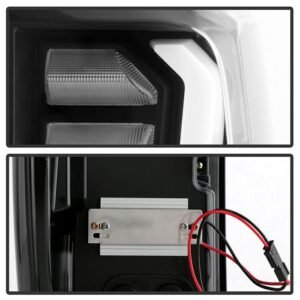 GMC Sierra 2019-2020 1500 Incandescent Bulb Model Only LED Tail Lights - Black - Image 3