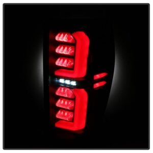 GMC Sierra 2019-2020 1500 Incandescent Bulb Model Only LED Tail Lights - Black - Image 7