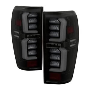 GMC Sierra 2019-2020 1500 Incandescent Bulb Model Only LED Tail Lights - Black Smoke - Image 1