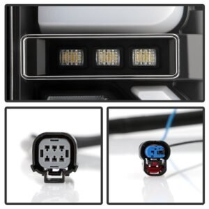 GMC Sierra 2019-2020 1500 LED Model Only LED Tail Lights - Black - Image 4