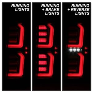 GMC Sierra 2019-2020 1500 LED Model Only LED Tail Lights - Black - Image 9