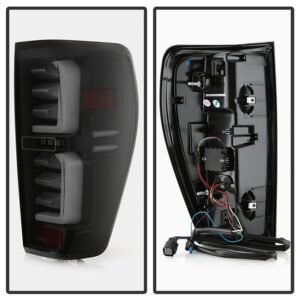 GMC Sierra 2019-2020 1500 LED Model Only LED Tail Lights - Black Smoke - Image 2