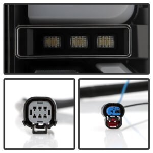 GMC Sierra 2019-2020 1500 LED Model Only LED Tail Lights - Black Smoke - Image 4