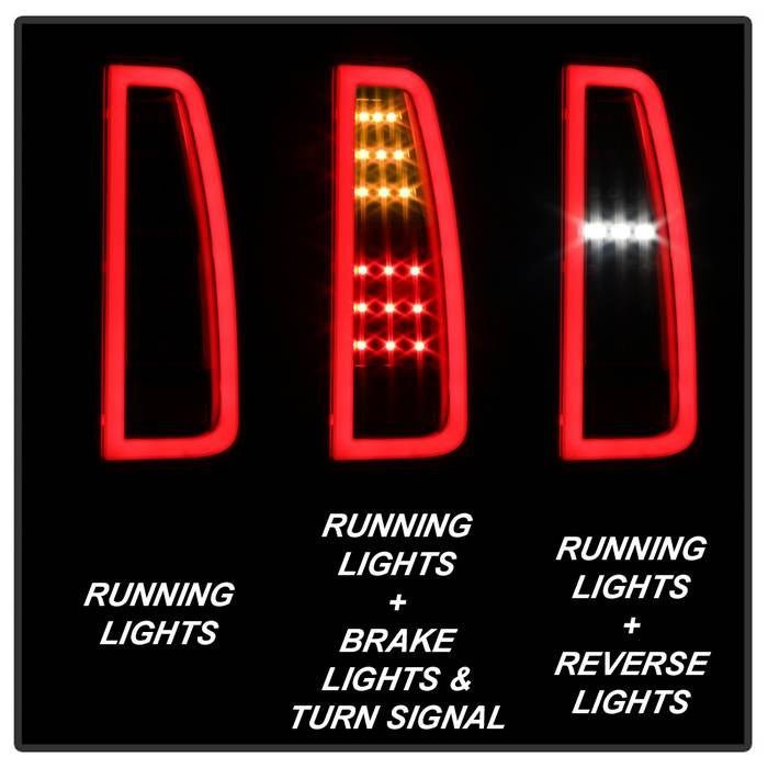 GMC Yukon 2015-2019/ Yukon XL 2015-2019 LED Tail Lights - Black
