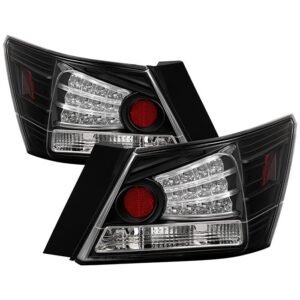 Honda Accord 08-12 4DR LED Tail Lights - Black - Image 1