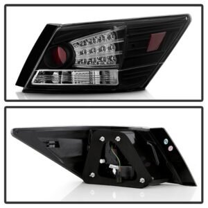 Honda Accord 08-12 4DR LED Tail Lights - Black - Image 2