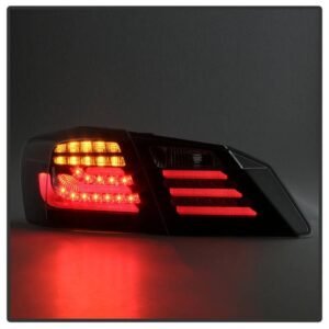 Honda Accord 2013-2015 4DR LED Tail Lights - Black - Image 6