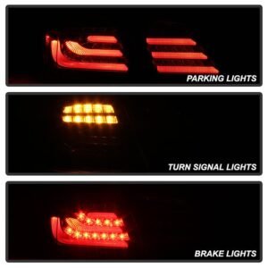 Honda Accord 2013-2015 4DR LED Tail Lights - Black - Image 8
