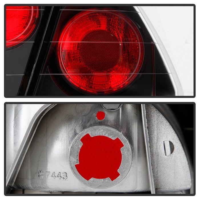 Honda Civic 01-05 4Dr Euro Style Tail Lights - Black