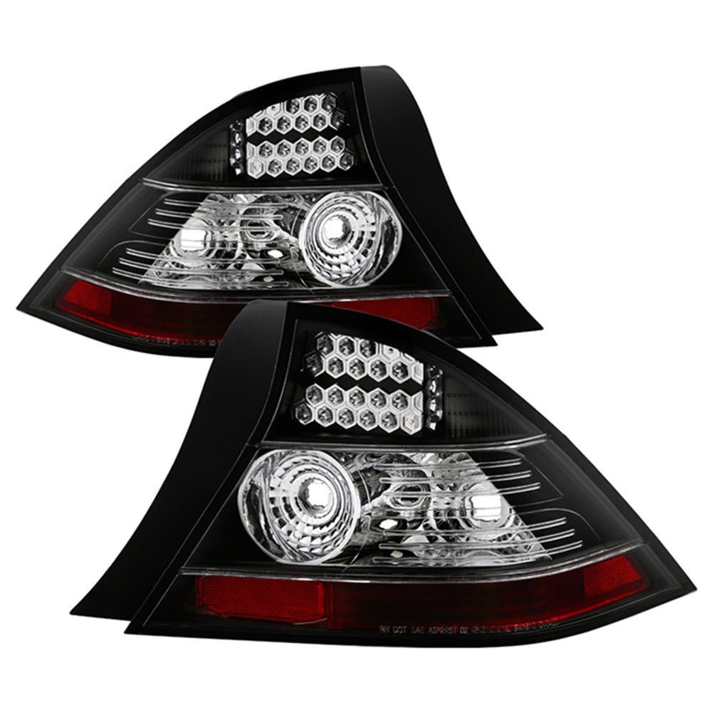 Honda Civic 04-05 2DR LED Tail Lights - Black