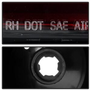 Honda Civic 04-05 2DR LED Tail Lights - Black - Image 4