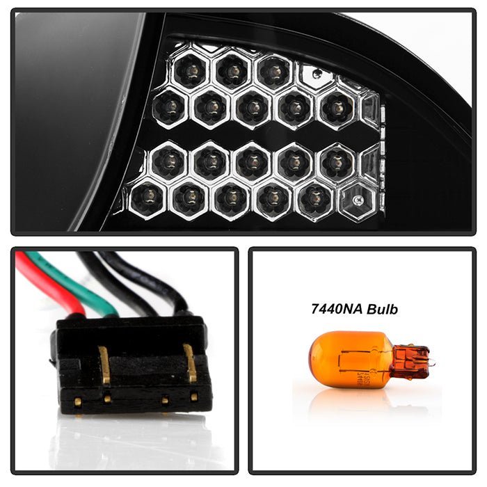 Honda Civic 04-05 2DR LED Tail Lights - Black
