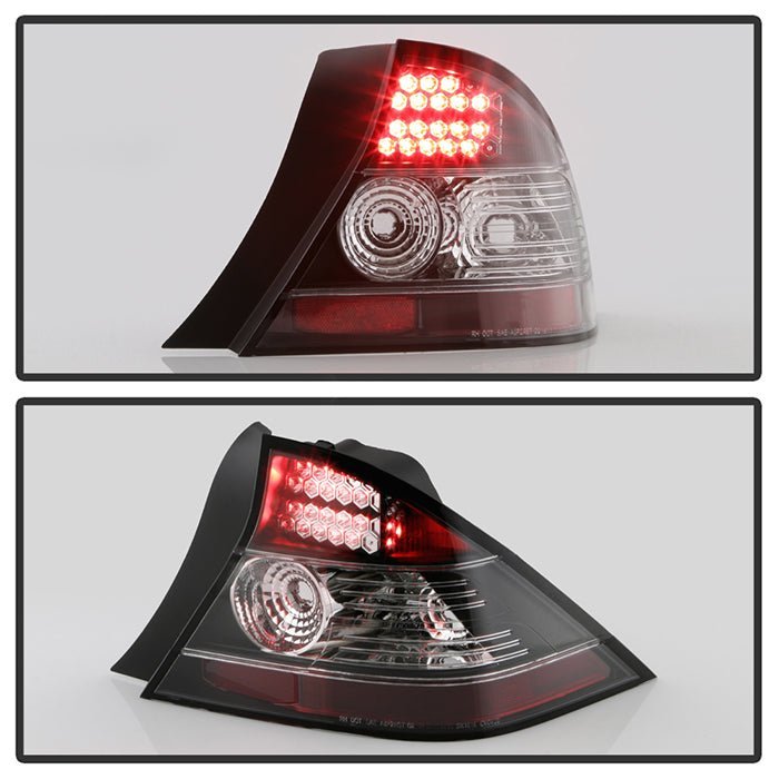 Honda Civic 04-05 2DR LED Tail Lights - Black