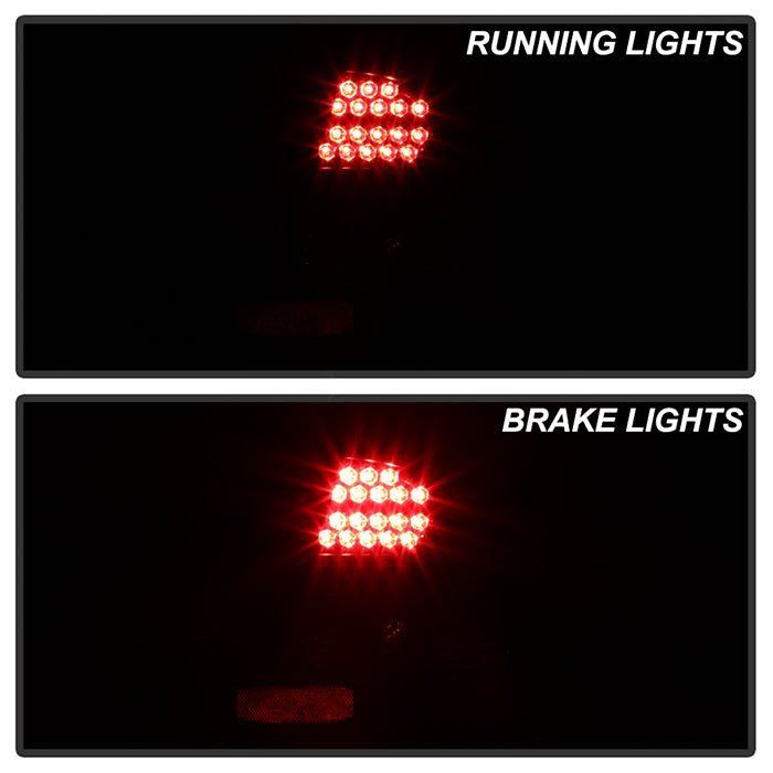 Honda Civic 04-05 2DR LED Tail Lights - Black
