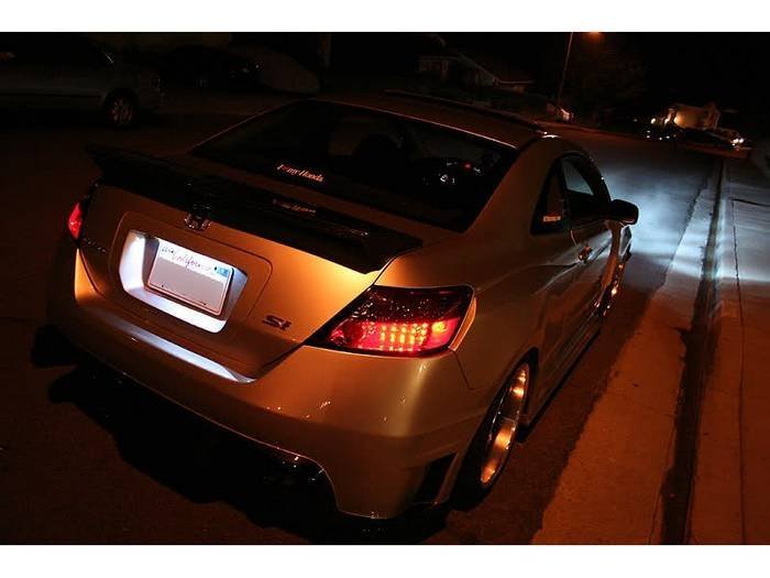 Honda Civic 06-08 2Dr LED Tail Lights - Red Clear