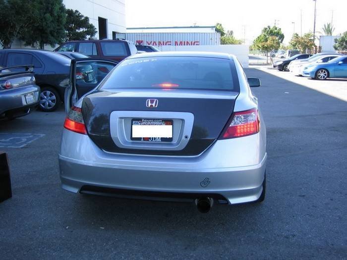 Honda Civic 06-08 2Dr LED Tail Lights - Red Clear