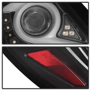 Honda Civic 2016 - 2019 4 Door Light Bar LED Tail Lights - Black - Image 4