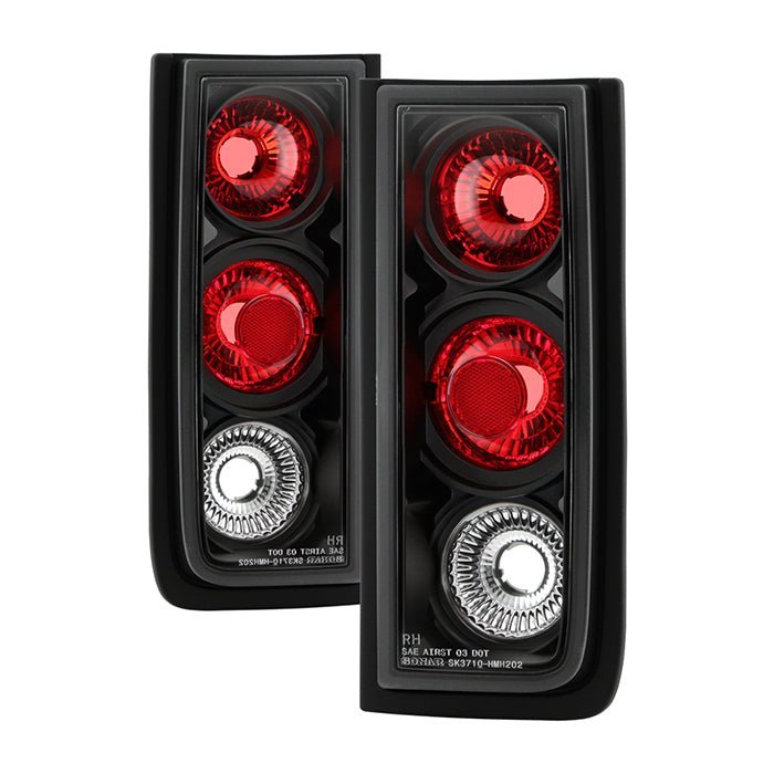 Hummer H2 03-09 Euro Style Tail Lights - Black