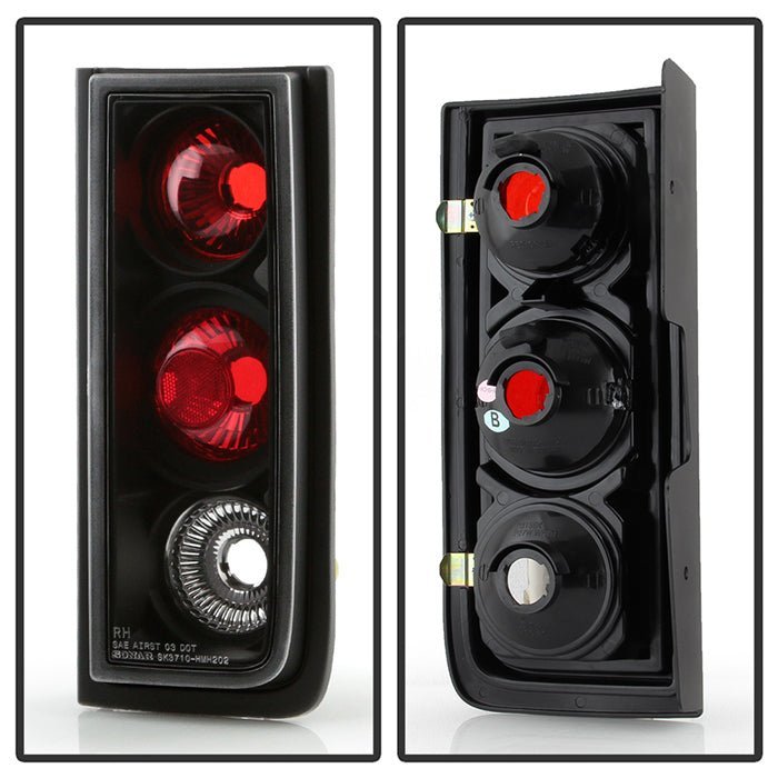 Hummer H2 03-09 Euro Style Tail Lights - Black
