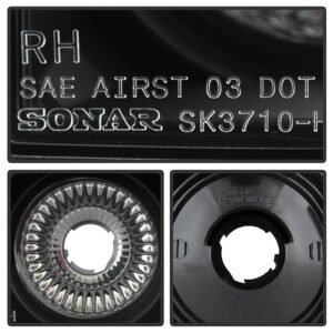 Hummer H2 03-09 Euro Style Tail Lights - Black - Image 5